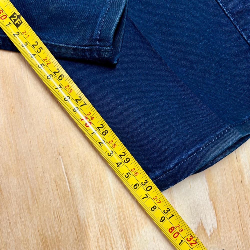 JEN7 by 7 For All Mankind Slim Straight Jeans Blue Stretch Denim Size 6 - Picture 10 of 10